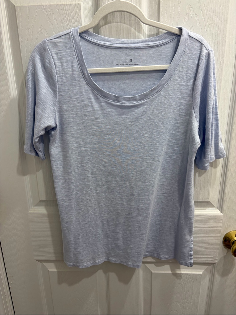 J. Jill Light Blue Short Sleeve Tee
